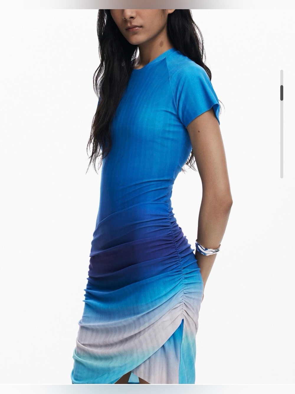 Desigual, Women's Short dress with draped skirt